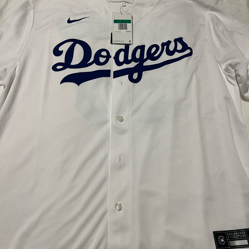 Nike White Dodgers Jersey Bellinger